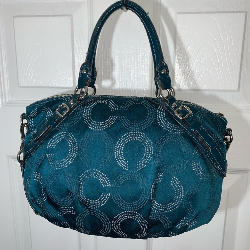 Coach -Teal Bag - Picture 3 of 16